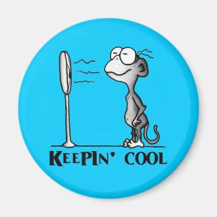 Keepin' Cool Monkey Magnet