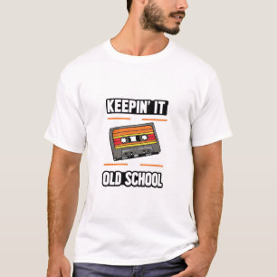 Keepin' It Old School Retro Cassette Tape T-Shirt