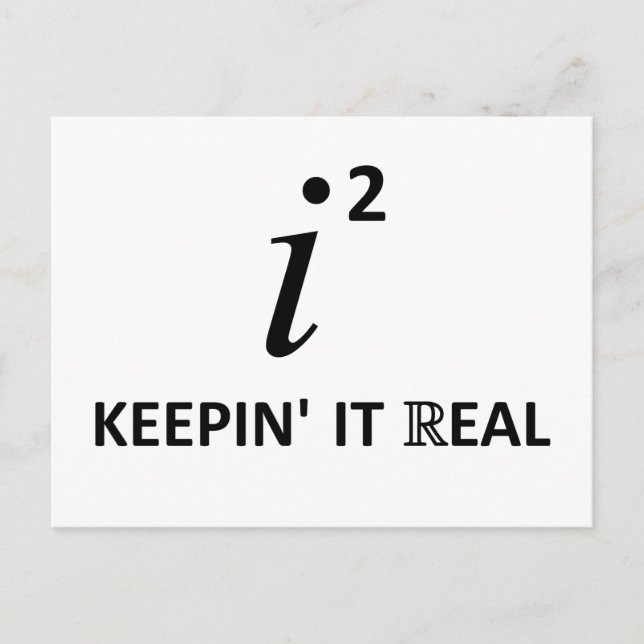 Keepin' It Real Postcard (Front)