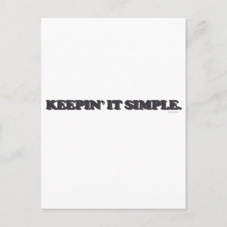 Keepin' It Simple Postcard