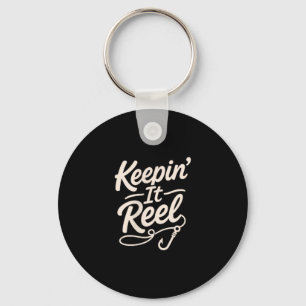 Keepin reel pocket fishing graphic for anglers key ring