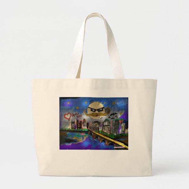 Keeping Austin Texas Weird  Large Tote Bag (Front)