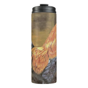 Keeping Chickens Farmyard Rooster Art Thermal Tumbler