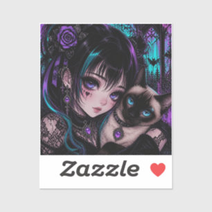 Keeping in Touch   Anime Girl & Cat