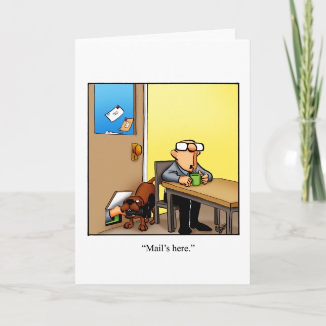 Keeping In Touch Humour Greeting Card (Front)