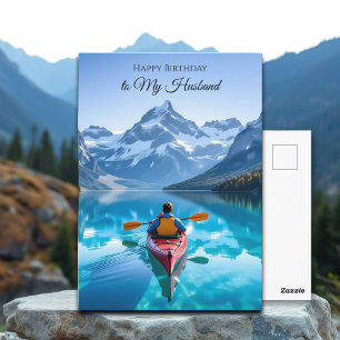 Keeping in Touch    Kayaking in Mountains Postcard