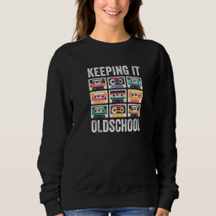 Keeping It Oldschool 80s 90s Cassettes Mixtape Re Sweatshirt