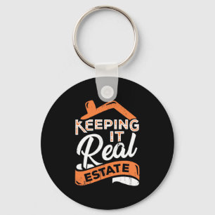 Keeping It Real Estate Key Ring