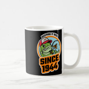 Keeping It Reel Since 1944 Fisherman Fisherwoman B Coffee Mug