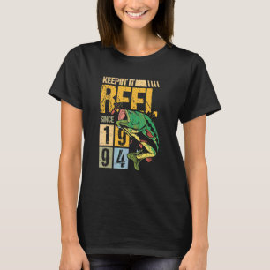 Keeping It Reel Since 1994 Vintage Fishing Fish Fi T-Shirt