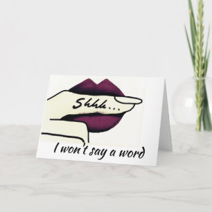 **KEEPING YOUR AGE SECRET**  **SISTER'S** BIRTHDAY CARD