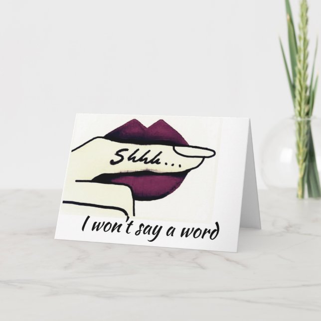 **KEEPING YOUR AGE SECRET**  **SISTER'S** BIRTHDAY CARD (Front)