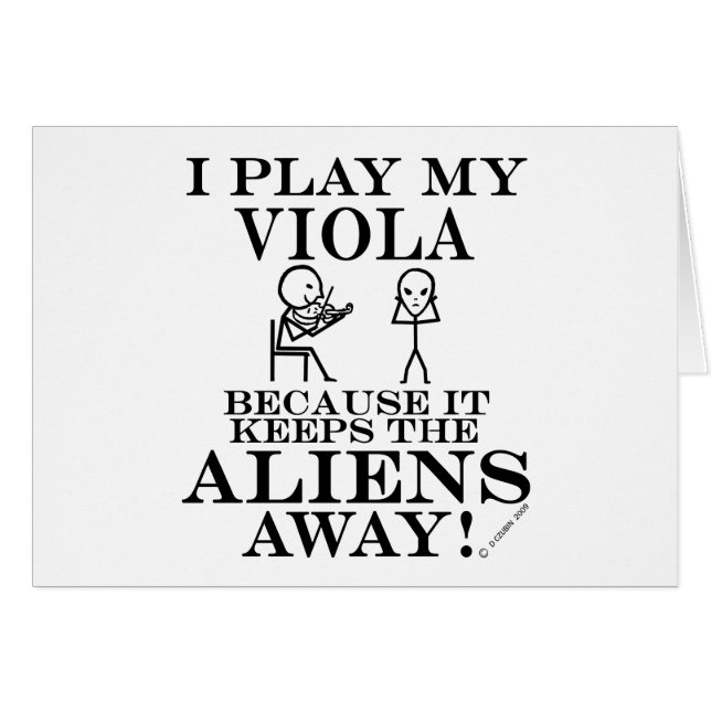 Keeps Aliens Away Viola (Front Horizontal)