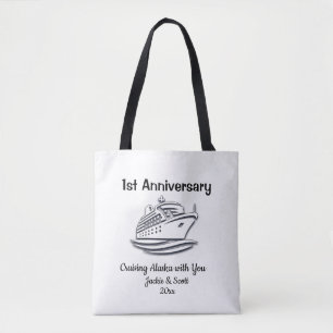 Keepsake 1st Anniversary Alaska Cruise Personalise Tote Bag