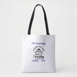  Keepsake 25Th Anniversary Couples Personalise Tote Bag