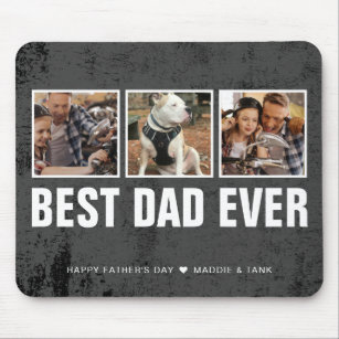 Keepsake Best Dad Ever Father's Day Photo Collage Mouse Pad