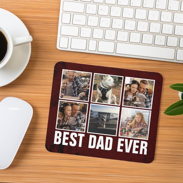 Keepsake Best Dad Ever Father's Day Photo Collage Mouse Pad (Keepsake Best Dad Ever Father's Day Photo Collage Mouse Pad)