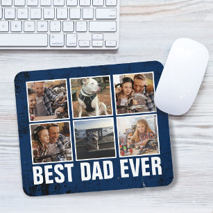 Keepsake Best Dad Ever Father's Day Photo Collage Mouse Pad