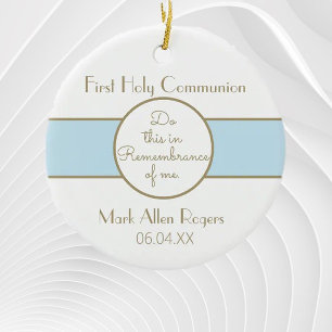 Keepsake Boy First Communion Ornament