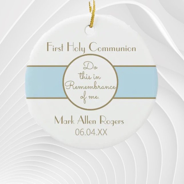 Keepsake Boy First Communion Ornament (Creator Uploaded)