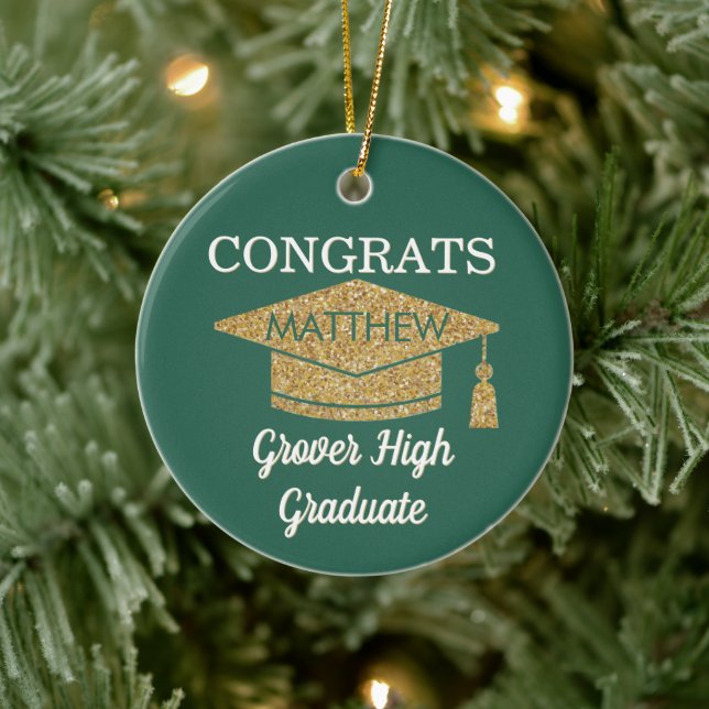 Keepsake! Congrats Any Graduate Ceramic Ornament (Tree)