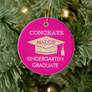 Keepsake! Congrats Kindergarten Grad Ceramic Ornament