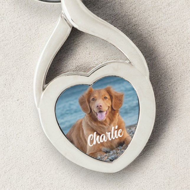 Keepsake Dog Lover Personalised Pet Photo Key Ring (Creator Uploaded)
