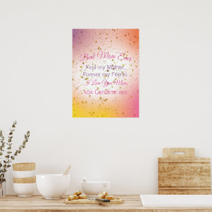 Keepsake Elegant Modern Minimalist Mothers Day Poster