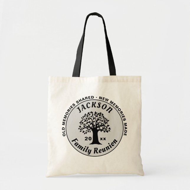 Keepsake Family Reunion Memories Souvenir Gift Tote Bag (Front)