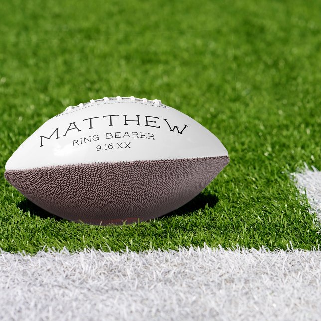 Keepsake Football (Keepsake Ring Bearer Wedding Football)