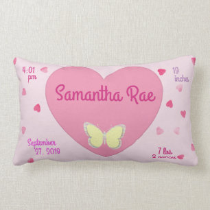 Keepsake Girls Birth Pillow