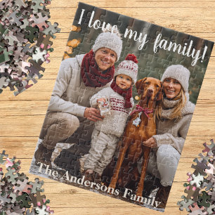 Keepsake I Family Name Personalised Photo Jigsaw Puzzle