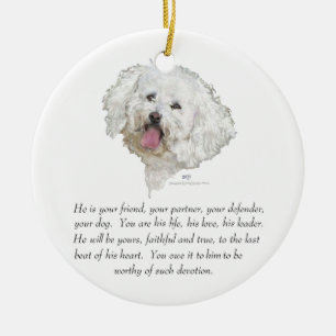 Keepsake, Male Dog Ceramic Ornament