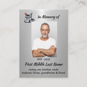 Keepsake  Memorial Semi-Truck Tractor-trailer  Business Card