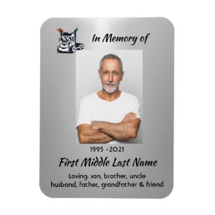 Keepsake Memorial Semi-Truck Tractor-trailer Magnet