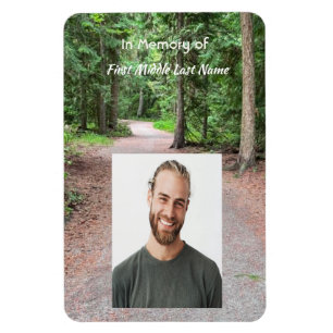 Keepsake Memorial Trail Path Walk Hike Forest Magnet
