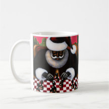 Keepsake Mug: Artistic Black Santa Collection