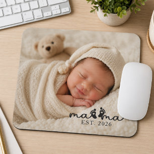Keepsake New Mum Baby Photo Mouse Pad