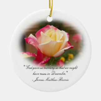 Keepsake Ornament - Roses in December