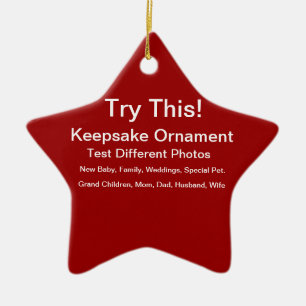 Keepsake Ornament  Test Different Photos