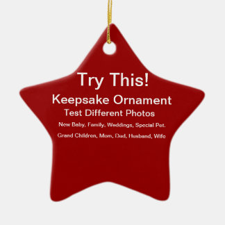 Keepsake Ornament  Test Different Photos