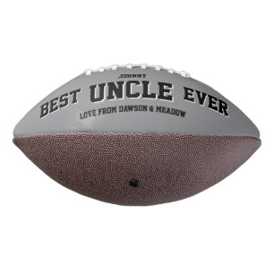 Keepsake Photo Best Uncle Grey Personalise Football