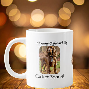 Keepsake Photo Cocker Spaniel Personalise Large Coffee Mug