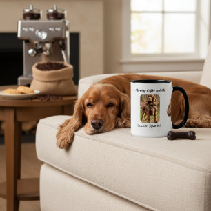 Keepsake Photo Cocker Spaniel Personalise Mug