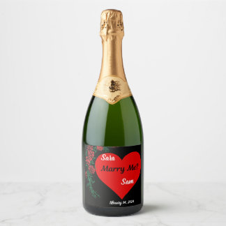 Keepsake Proposal Boxes Sparkling Wine Label
