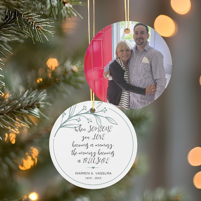 Keepsake Remembrance Memory Treasure Photo Ornament (Keepsake Remembrance Memory Treasure Photo Ornament)