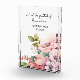 Keepsake Wedding Gift! Custom Love  Photo Block