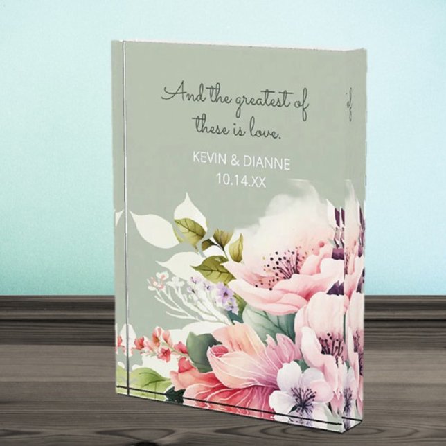 Keepsake Wedding Gift! Custom Love  Photo Block (Creator Uploaded)