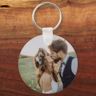 Keepsake Wedding Photo Key Ring