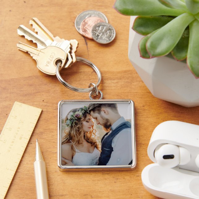 Keepsake Wedding Photo Key Ring (Desk)
